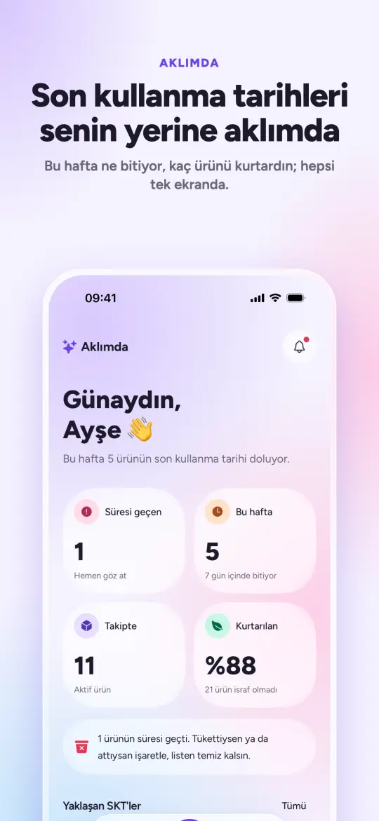 Ana sayfa: süresi geçen, bu hafta biten ve kurtarılan ürünler